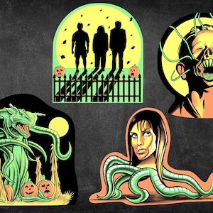 The Faculty "Halloween At Herrington High" 4pc Die Cut Decoration Set