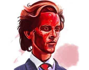 Patrick Bateman "AMERICAN PSYCHO" Christian Bale Giclee Print 10" x 13"