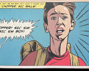 Stand By Me (1986) Movie Comic Adaptation Comic Panel Print 11" x 17"