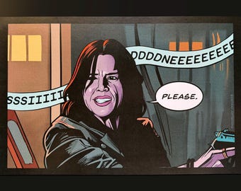 Sidney "Scream 7" Movie Comic Adaption Comic Panel Print 11" x 17"