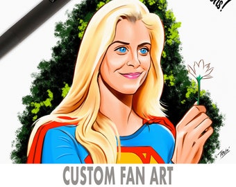 Hand Drawn Custom Fan Art! Capture Dynamic Characters with Personalized Illustrations - Perfect for Unique Gifts and Home Decor