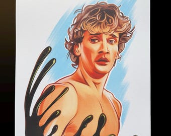 Creepshow 2 (1987) "The Raft" Randy "Poncho" Art Print 11" x 14"