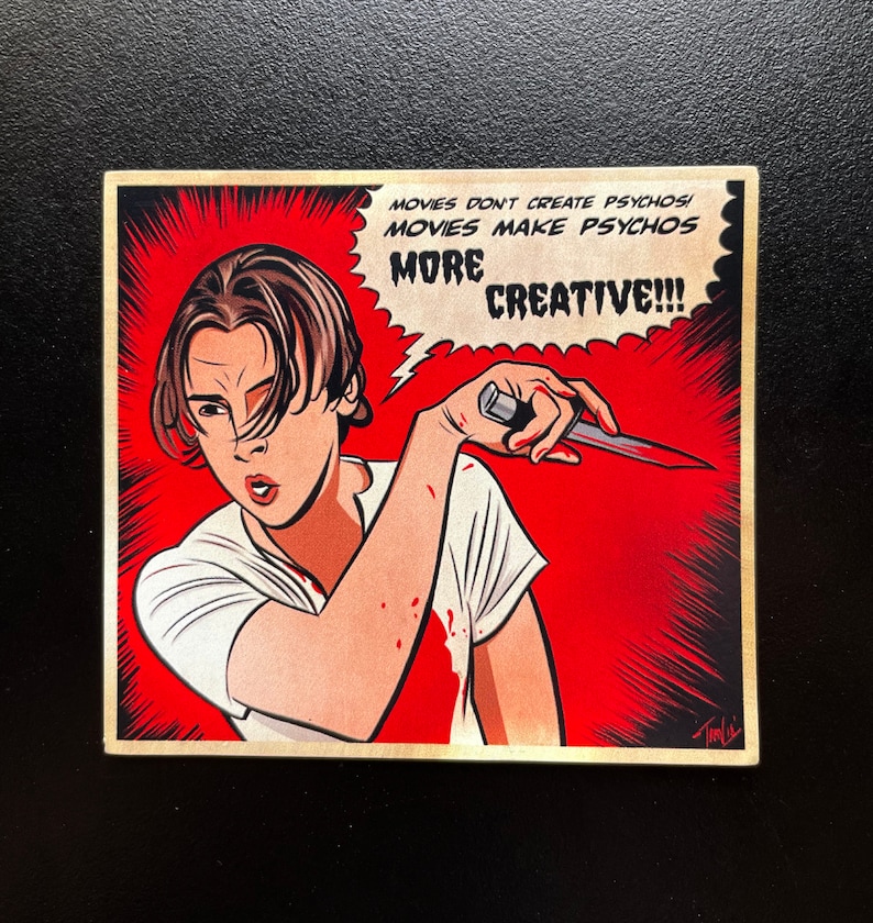 Billy Loomis CREATIVE PSYCHOS Scream Comic Panel 3 Magnet image 2