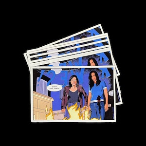 Sidney & Gale "Scream 5" Movie Comic Adaption Comic Panel 3" magneet
