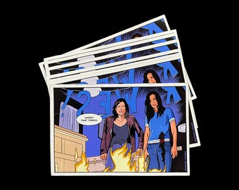 Sidney & Gale "Scream 5" Movie Comic Adaption Comic Panel 3" Magnet