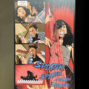 Sam Carpenter Stab Attack Scream 5 Movie Comic Adaption Comic Panel Print 11 x 17 image 1