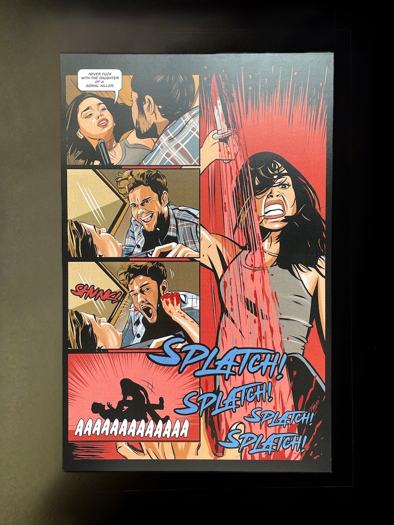 Sam Carpenter Stab Attack Scream 5 Movie Comic Adaption Comic Panel Print 11 x 17 image 1