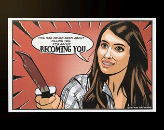 Jill "Scream 4" Movie Comic Adaptation Comic Panel Print 11" x 17"
