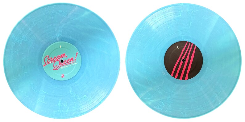 Scream, Queen Soundtrack LP Opaque Pink version Blue Swirl