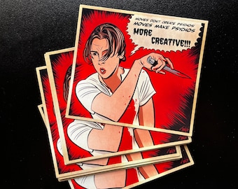 Billy Loomis "CREATIVE PSYCHOS" Scream Comic Panel 3" Magnet