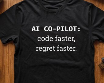 Lustiges T-Shirt: KI Co-pilot, Geek Programmierer Geschenk, Programmierer Humor