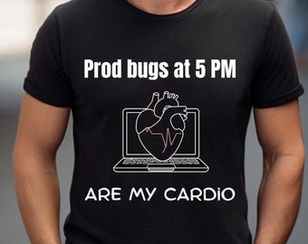 Camiseta de codificación divertida para programadores, desarrolladores y técnicos: regalo de ingeniero de software, humor friki sobre errores de producción.