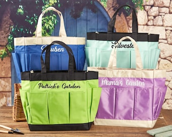 Personalized Gardening Bag and Tools, Garden Tote Bag, Garden Bag, Gardening Gifts, Gift for Gardener, Mom Grandma Gifts, Mothers Day Gifts