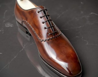 Handmade Men’s Wholecut Oxford Shoes