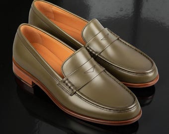 Handmade Leather Penny Loafers