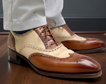 Two Tone Spectator Wingtip Oxford