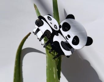 Panda Hair Claw Clip, Kawaii Acetate Accessory