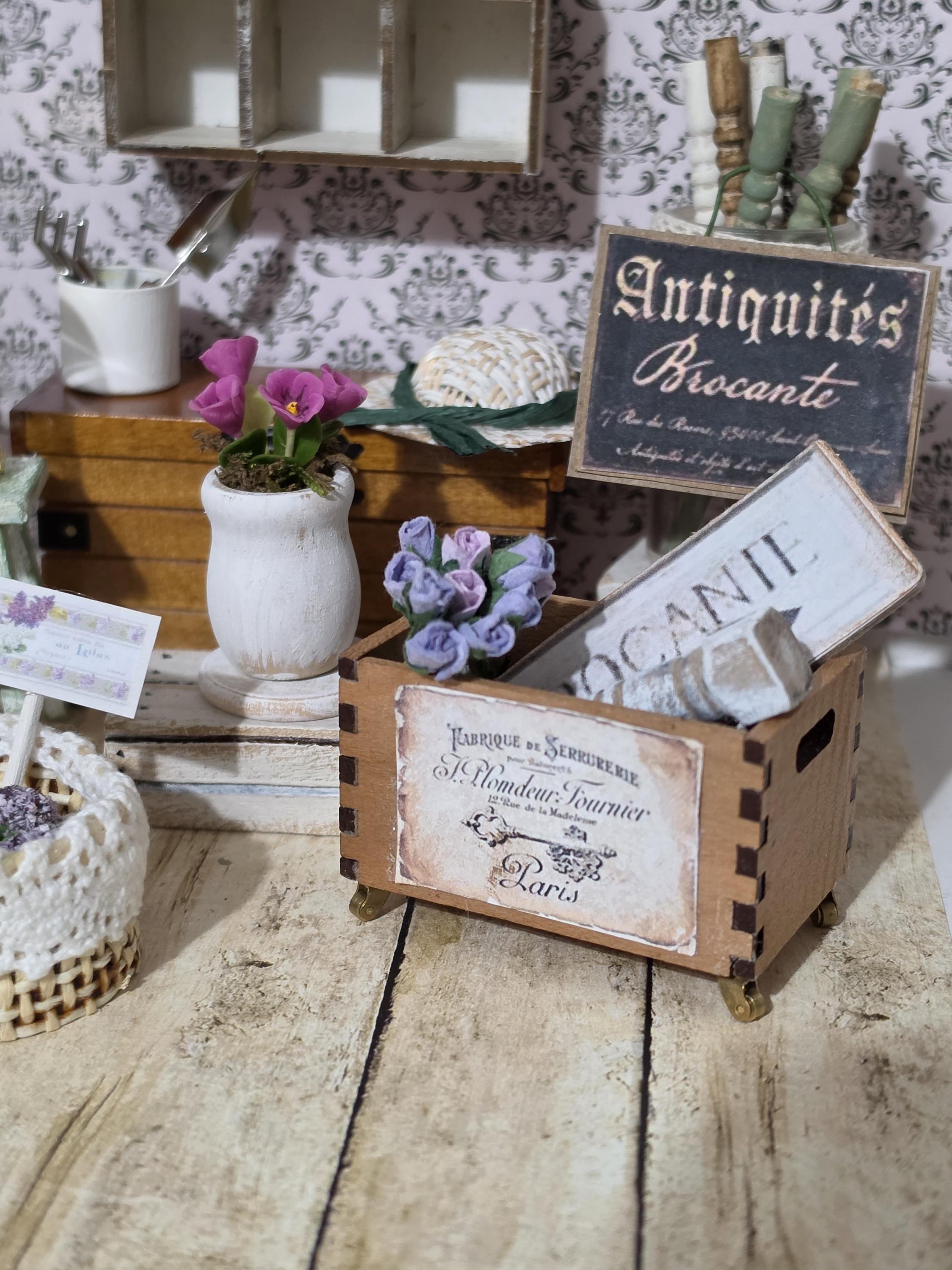 Ancien Petit Panier Rotin Pour Poupée - France - Années 1900 - Antiquité