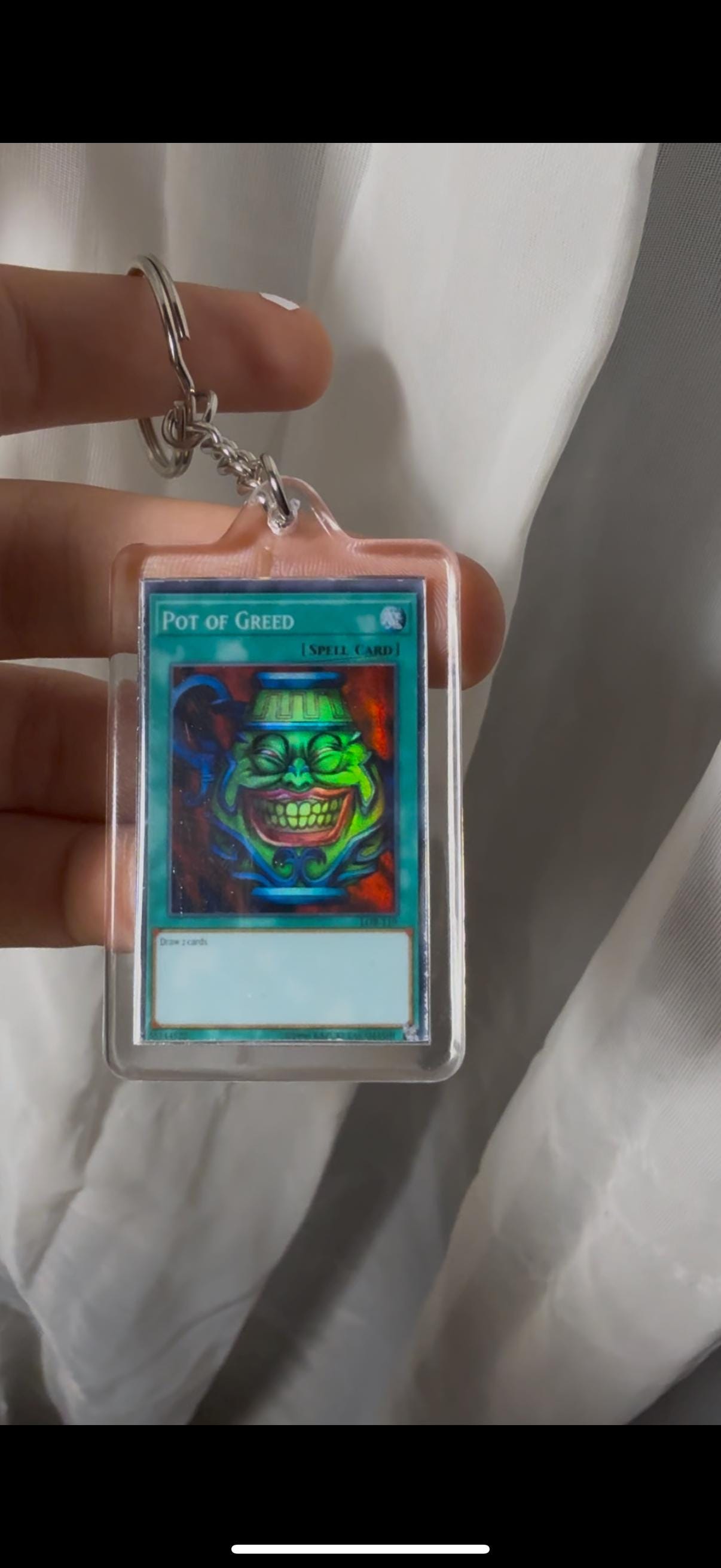 yugioh card keychain Yu Gi Oh! Dark Magician Card Inspired Keyring / Key Chain