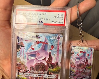 Custom Holographic TCG Card Keychain: Anime Poke Purse Charm