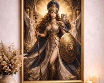 Athena Goddess -Art Deco Design