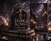 Gothic Fantasy Book Cover Template – Dark King Premade Ebook Cover (PNG)