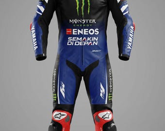 Custom Handmade YAMAHA Motorbike Racing Leather Suit