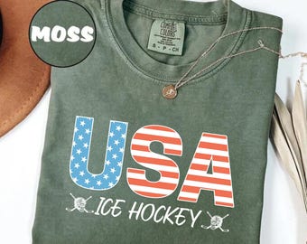USA Hockey Shirt 2026 Winter Games, Vintage American Ice Hockey T-Shirt, Retro Varsity Sports Fan Gift, Patriotic Team Support Tee