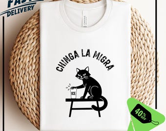 Anti ICE Pro Immigration Shirt | Abolish ICE Funny Cat Political Tee | Human Rights Civil Rights Equality Tee