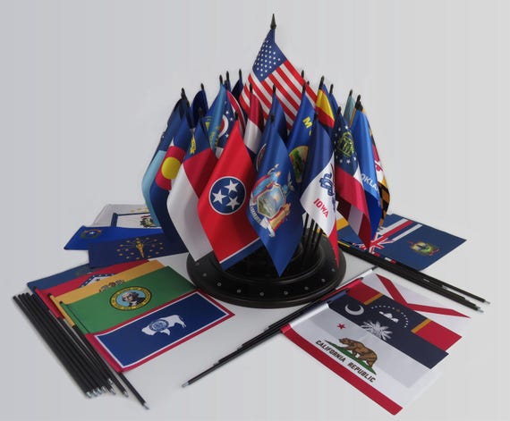 How To Display American Flag And State Flag