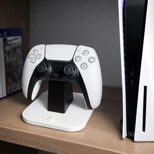 Supporto per controller PS5 personalizzato – Organizer da scrivania DualSense – Regalo di gioco per lui – Accessori PS5 personalizzati