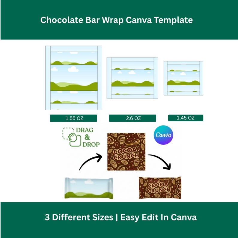 Chocolate Bar Wrapper Label Template, Candy Bar Wrapper Templates ...