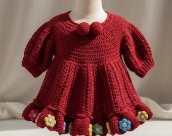 Newborn Baby Dress Crochet Pattern - Newborn to 12 Years