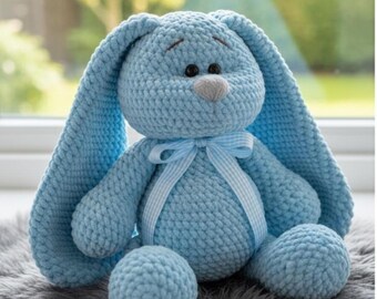 Floppy Bunny Crochet Pattern: Amigurumi Rabbit Plush Toy (PDF Pattern ...