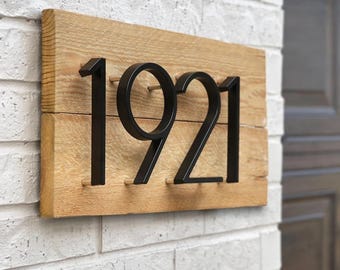 Numéros de maison noirs, Numéro d'adresse moderne, Numéro de maison, Numéros de boîte aux lettres, Numéro de maison de 5 pouces, Numéros de maison d'extérieur