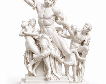Laocoon and His Sons Statue | Vatican Museums Trojan War Sculpture | Classical Mythology Art Gift | 3D Printed Italy | Dark Academia Decor