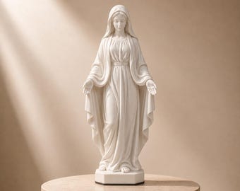 祈る聖母マリア像：12インチブロンズ仕上げの聖母マリア像 - Etsy 日本