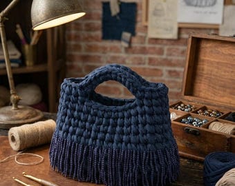 Patrón de bolso de ganchillo, bolso texturizado, tutorial para principiantes (descarga en PDF)