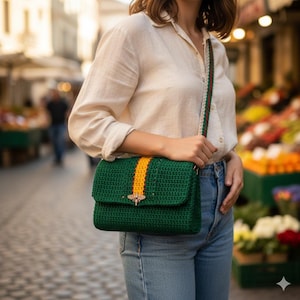 Crochet Bag Pattern, Chunky Yarn Handbag & Clutch (Easy PDF)