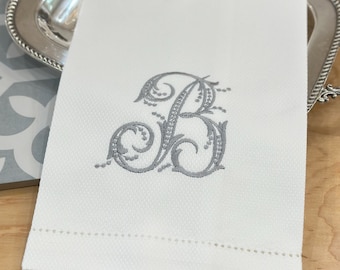 Monogram Hand Towel - Wedding Gift - Shower Gift - Hostess Gift