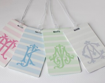 Personalized Bag Tag - Initial Travel Tag - Gift for Travel - Custom Luggage Tag - Monogram Tag - Monogrammed Gift