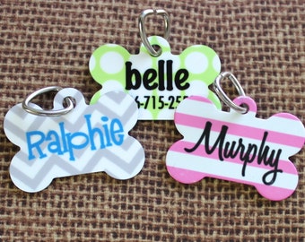 Pet Id Tag - Pet Tag - Dog Tag - Personalized Pet Tag - Custom Pet ID - Dog Gift - Pet Lovers Gift - New Puppy Gift - Custom Dog Tag