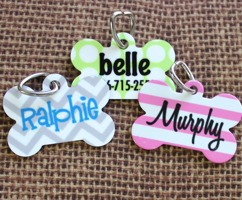 Pet Id Tag Pet Tag Dog Tag Personalized Pet Tag Custom Pet ID Dog Gift Pet Lovers Gift New Puppy Gift Custom Dog Tag image 1