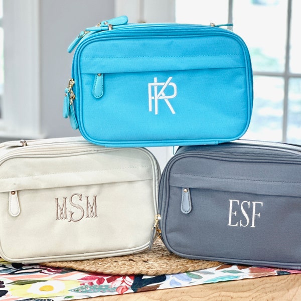 Monogrammed Makeup Bag - Toiletry Bag - Travel Bag - Cosmetic Bag - Make Up Organizer