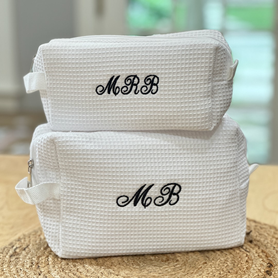 Makeup bag with initials hotsell