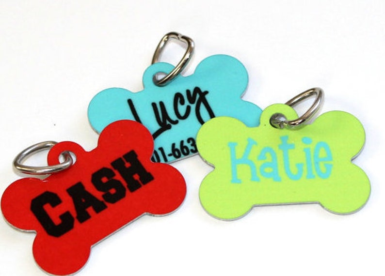 Pet Id Tag Pet Tag Dog Tag Personalized Pet Tag Custom Etsy