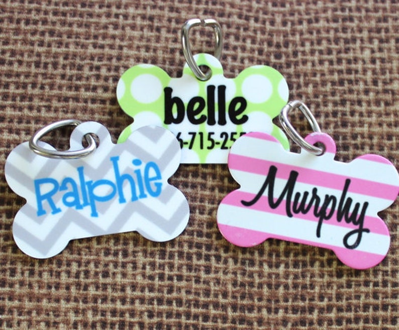 Pet Id Tag Pet Tag Dog Tag Personalized Pet Tag Custom Pet ID Dog Gift Pet Lovers Gift New Puppy Gift Custom Dog Tag image 6