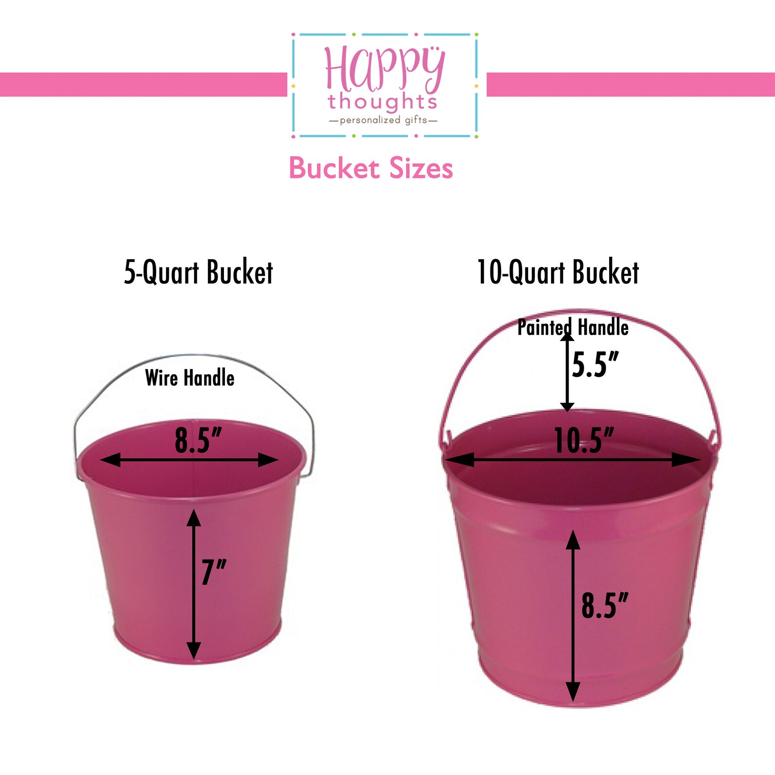 Personalized Bucket Custom 5 Quart Bucket 10 Quart Etsy