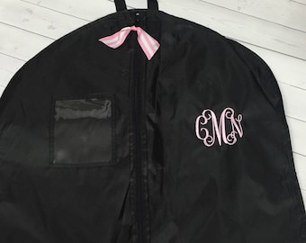 Monogram Garment Bag - Personalized Dress Bag for Women