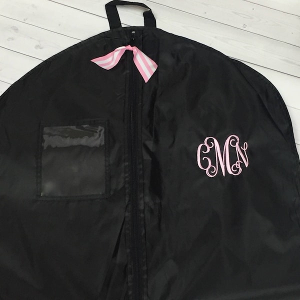 Monogram Garment Bag - Personalized Dress Bag for Women